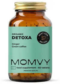 Detoxa, cu ghimbir și cafea verde, 60 tablete, Momvy
