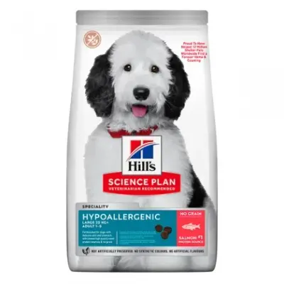 Hrana uscata pentru caini Hill s SP Adult Large Breed Hypoallergenic cu somon 12 kg