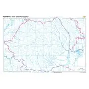 Romania. Harta retelei hidrografice 140x100 cm CR-3095B