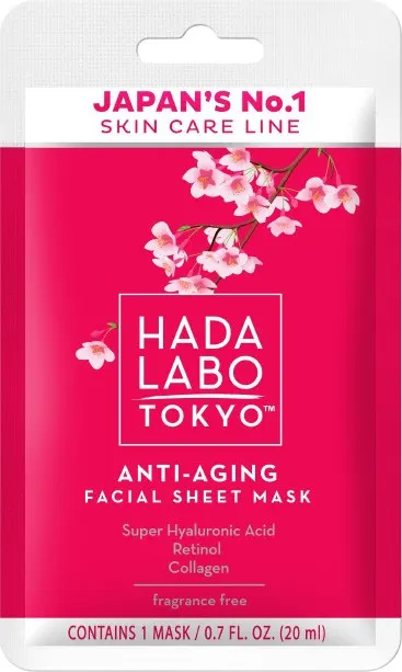 Hada Labo Red Line Mască din foaie textilă antirid, 20 ml