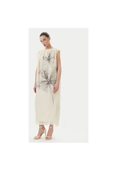 Rochie dama 5586199 - Matase - Ecru - Ecru