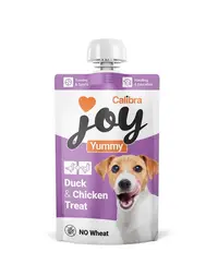 CALIBRA Joy Dog Yummy Duck and Chicken Treat 100 g recompensă cremoasă pentru câini cu rață și pui