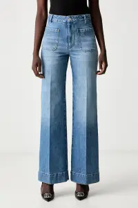 Victoria Beckham blugi wide leg Alina