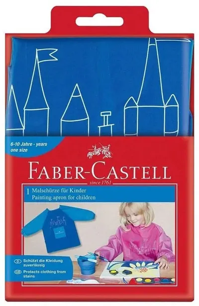 Șorț pentru pictură pentru copii Faber-Castell - albastru