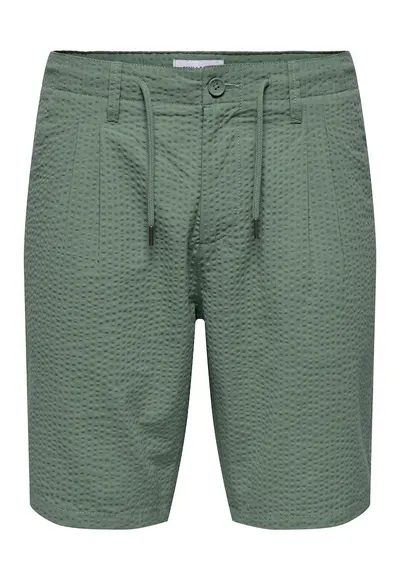 Pantaloni scurti barbati Sons - 22028301 - Bumbac - Verde - Verde