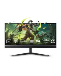 Monitor de gaming Acer - X34V3bmiiphuzx, 34'', 180Hz, 1ms, Curved