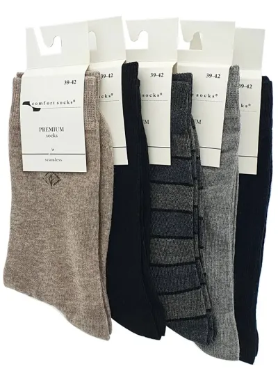 Comfort Sosete Premium Stretch 39-42 Cod:046 Diverse culori