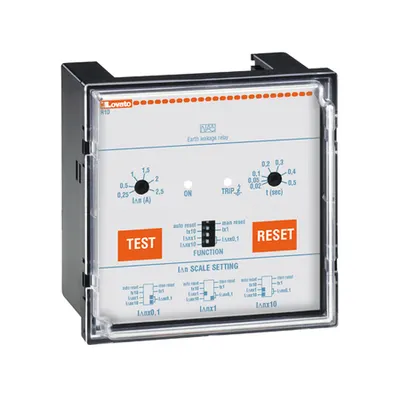 Earth Leakage Relay With 1 Operation Threshold, Flush Mount. External Ct, 24-48vac/dc