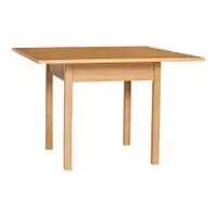Masă de dining cu aspect de lemn de stejar 110x110 cm Geo – Hübsch