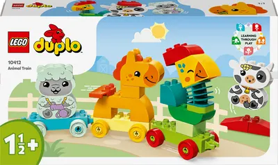 Constructor LEGO Duplo - Tren cu animale (10412)