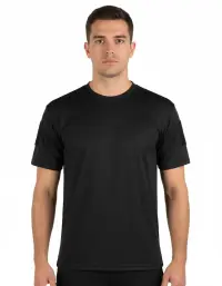 Tricou tactic army negru Quick Dry - S