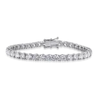 Bratara tennis din aur alb cu diamante de 13.76ct