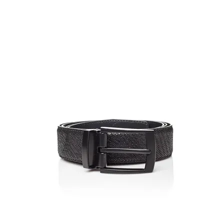 Curea din piele pentru bărbați Ferruccio Laconi Thor, lungime 90 cm, negru