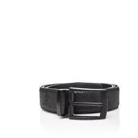 Curea din piele pentru bărbați Ferruccio Laconi Thor, lungime 90 cm, negru