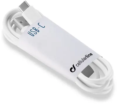 Cablu Techaway - 5991, USB-A/USB-C, 0.9 m, alb