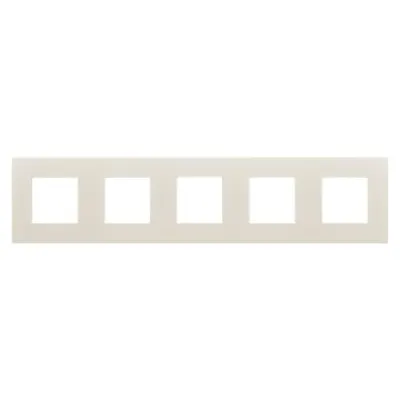 Placa Ornament Dahlia - in Technopolymer - 5 Modul Horizontal/vertical - Ivory