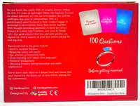 Joc de carti pentru cupluri - 100 Questions Before Marriage