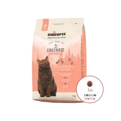 Hrana Uscata Pisici, Chicopee Classic Nature Line, Castrate, Poultry, 1.5 kg