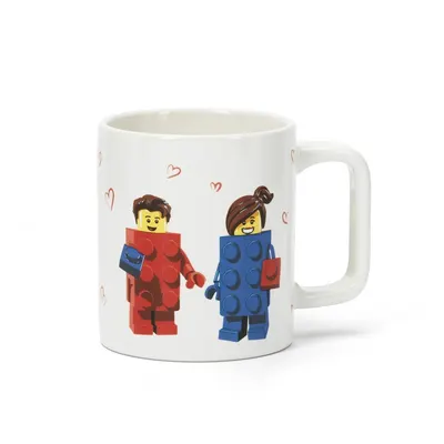 Cană pentru copii albă din ceramică 300 ml Love – LEGO®