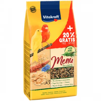Hrana pentru canari Vitakraft Premium Menu 1kg +20% Gratis