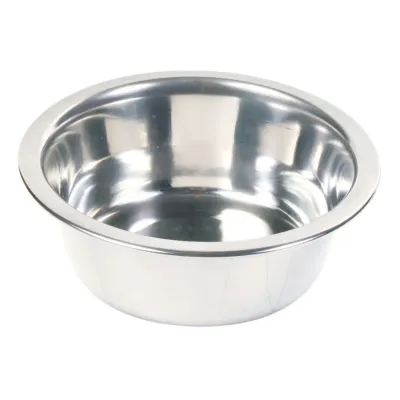 TRIXIE, castron câini, rotund, inox, argintiu, XS-S(0.45l, ⌀13cm)