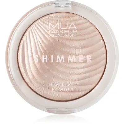 MUA Makeup Academy Shimmer Pudra compacta ce ofera luminozitate culoare Oyster Silk 8 g