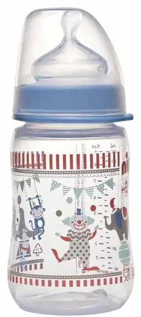 Biberon NIP - РР, Flow M, 0 l+, 260 ml, Boy