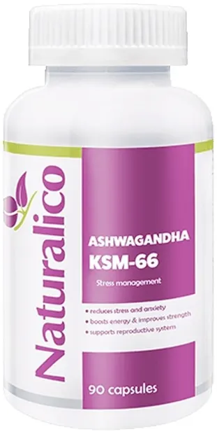 Ashwagandha KSM-66, 11 mg, 90 capsule, Naturalico