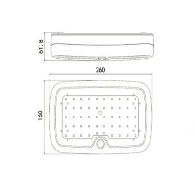 Ceiling Sensor Fixture 10w 6500k