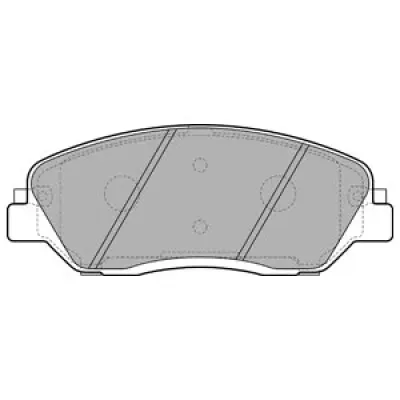Set placute frana, frana disc DELPHI LP2048