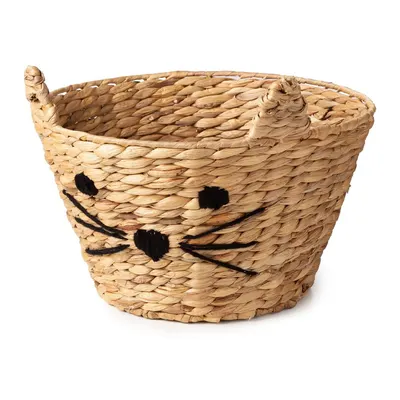 Coș de jucării pentru copii în culoare naturală din zambilă de apă ø 35x26 cm Cat – Compactor