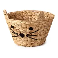 Coș de jucării pentru copii în culoare naturală din zambilă de apă ø 35x26 cm Cat – Compactor