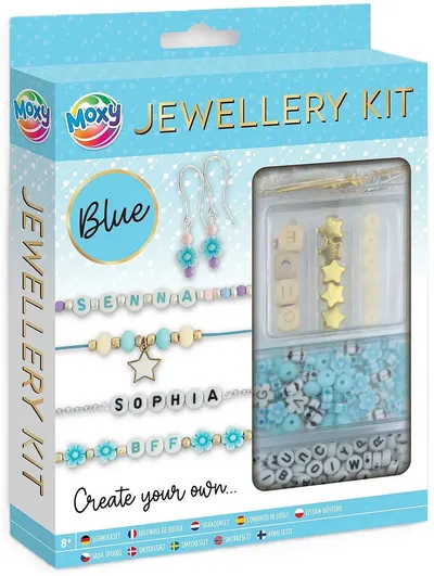 Kit creativ pentru bijuterii Moxy - Albastru