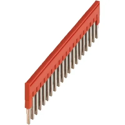 Punte de legatura 20 cai pentru terminale 2,5mm², rosie
