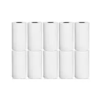 Set 10 role hartie termica pentru imprimanta termica sau casa de marcat, 57x25mm