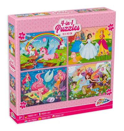 Puzzle Grafix 4 în 1 - Povestițe