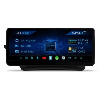 Navigatie Mercedes Benz E-Class C207 (2009-2012), NTG 4.0, Android, MB-Octacore, 4GB RAM + 64GB ROM, 12.3 Inch - AD-BGMB1200440+AD-BGRKITMB010