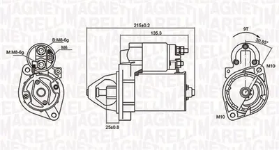 Electromotor (12v, 1,1kw) Mercedes 190 (w201), C (cl203), C T-Model (s203), C (w202), C (w203), Clk (a208), Clk (c208), Coupe (c124), E (a124), E (c124), E (w124), E (w210) 1.8-2.5