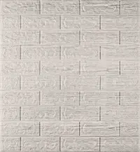 Tapet 3D Autoadeziv Caramida Crem Deschis 70x77cm Grosime 5mm