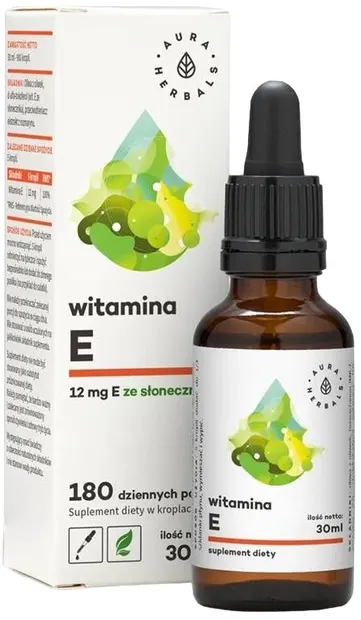 Vitamina E, picături, 30 ml, Aura Herbals