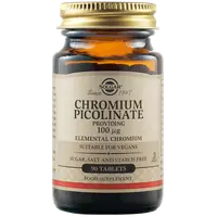 Picolinat de crom 100mcg, 90 tablete, Solgar