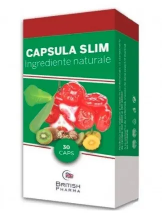 British Pharma Capsula Slim - pentru o slabire naturala - 30 cps