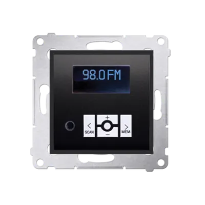 Radio digital cu display, antracit metalic