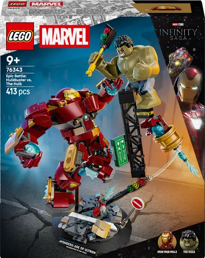 Constructor LEGO Marvel Super Heroes -Bătălie epică: Hulkbuster vs. Hulk (76343)
