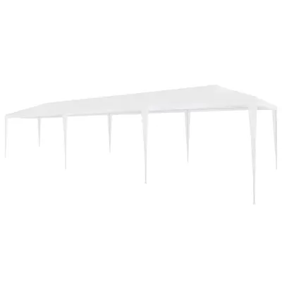 vidaXL Cort de petrecere, alb, 3 x 9 m, PE