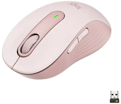 Mouse Logitech - Signature M650 L, optic, wireless, roz