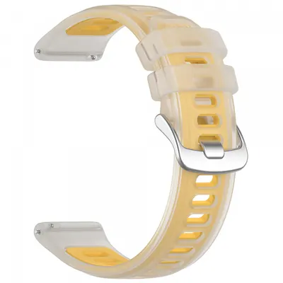 Curea Techsuit W084 pentru Samsung Galaxy Watch / Huawei Watch Series, 20mm, Galbena