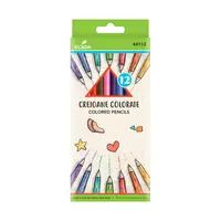 Creioane color hexagonale 12 buc/set, ECADA