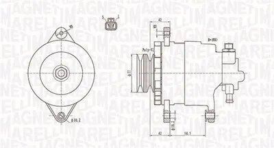 Alternator (14v, 65a) Mitsubishi L 200, L 300iii, L 400, Pajero Ii, Pajero Iii, Pajero Sport I 2.5d Dupa 1996