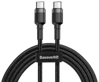 Cablu Baseus - Cafule, USB-C/USB-C, 1 m, negru
